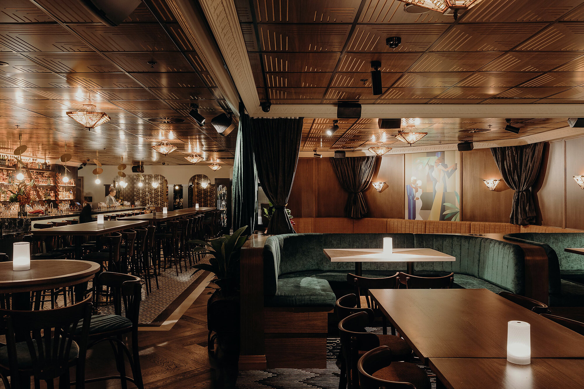 Interior photograph of Nick and Nora's Melbourne by Brook James